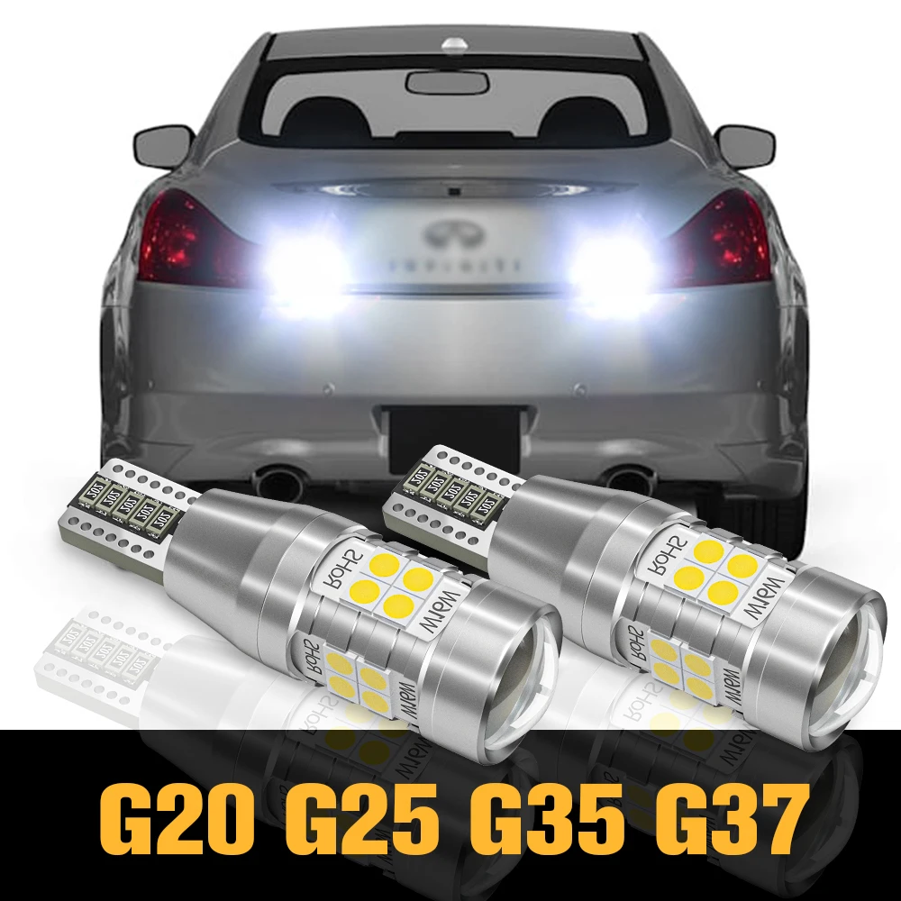 

2pcs Canbus LED Reverse Light Backup Lamp Accessories For Infiniti G20 G25 G35 G37 2004 2005 2006 2007 2008 2009 2010 2011 2012