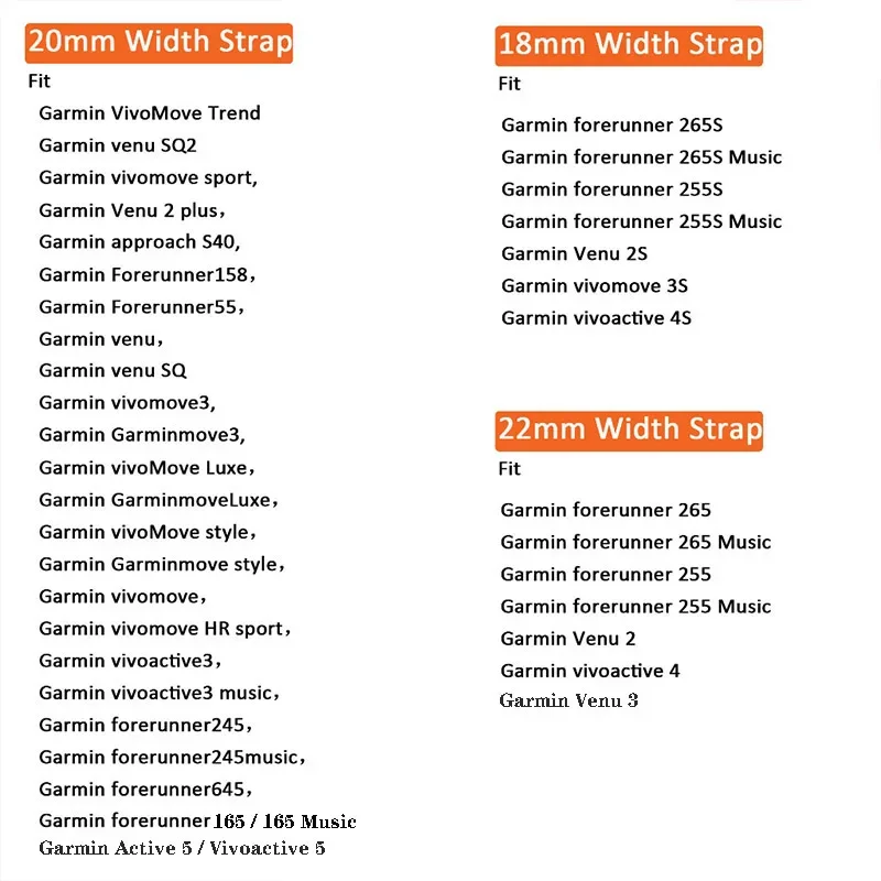 Versatile Silicone Strap Band Bracelet in Multiple Sizes (18mm, 20mm, 22mm)