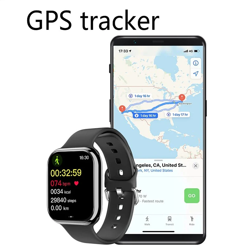 New Series IW10 For Apple Watch 10 GPS Track Smart Watch Men Woman Bluetooth Call Waterproof Sports SmartWatch For Android IOS 4