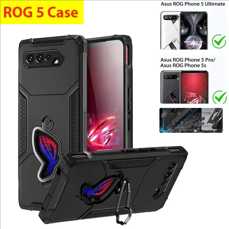 Shockproof Military-Grade Gaming Phone Case with Hard PC Back & Soft TPU Bumper