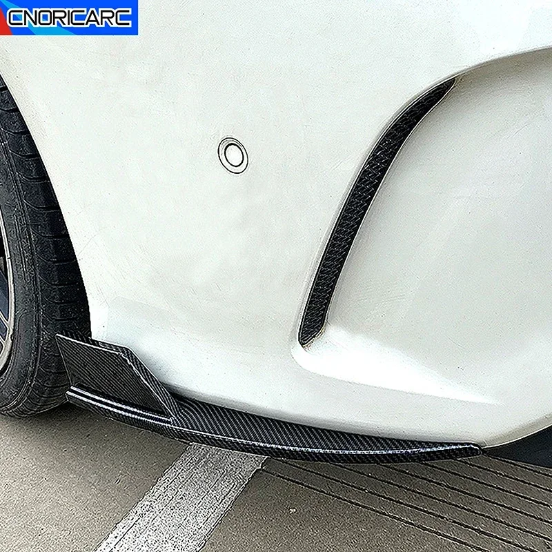 Per Mercedes Benz C117 Cla180 200 Cla45 Amg 2013-2019 Car Rear Wrap Corner Cover Paraurti Trim Carbon Pattern Accessori Sticker