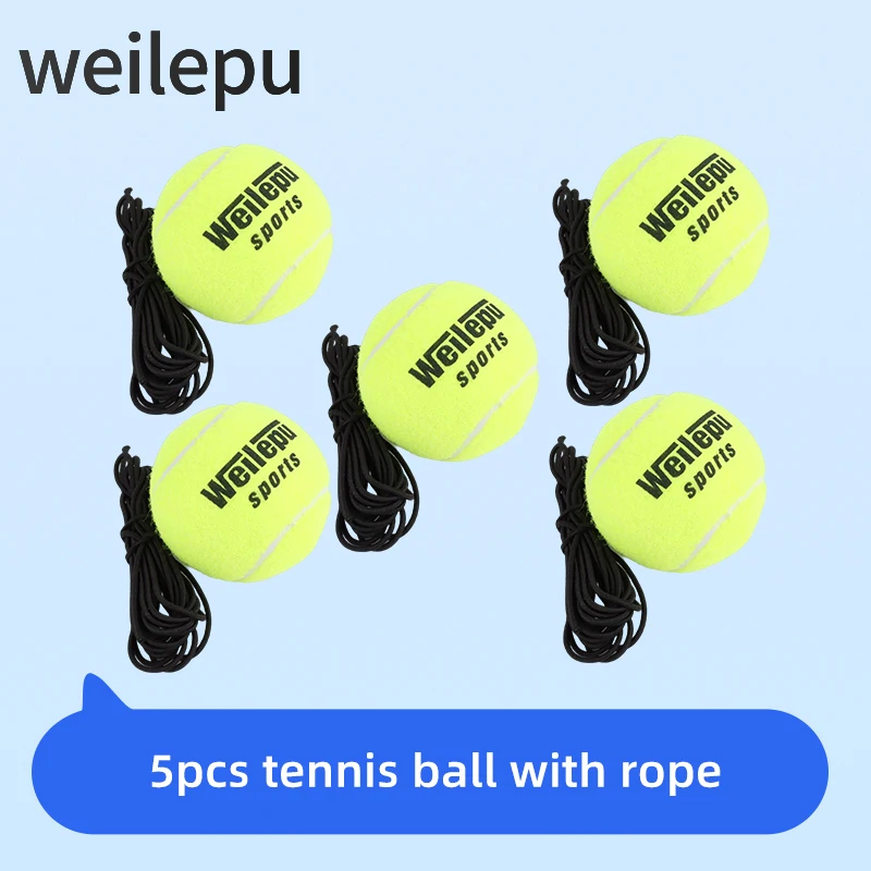 Weilepu Tennis Trainer Rebound Ball Tennis Self Exerciser for Children Adult Beginner Tennisball Ball with Rope