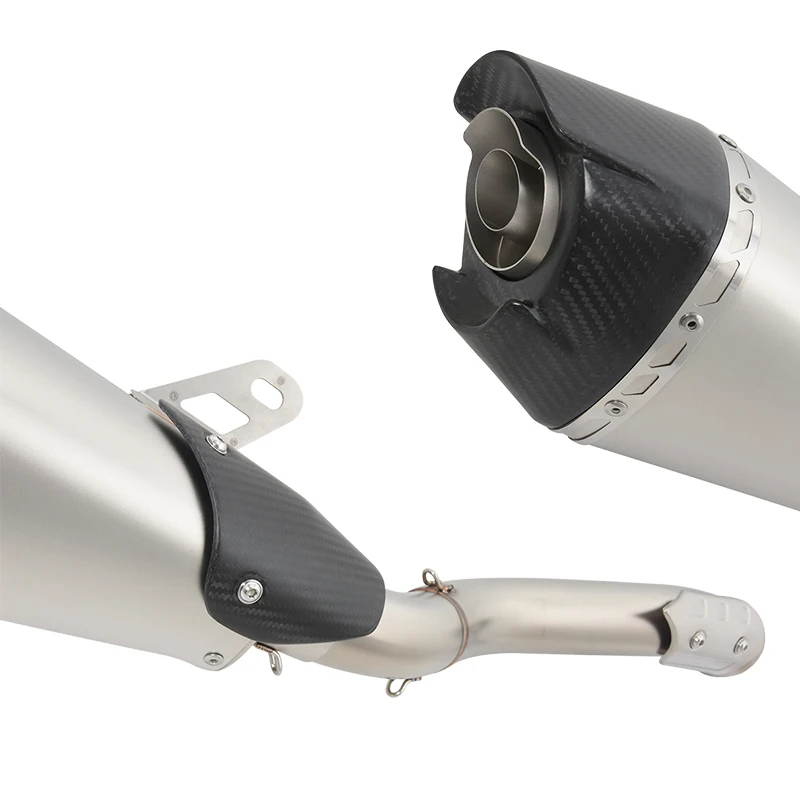 Motorcycle Exhaust Escape System Modify Muffler Moto Mid Link Pipe DB Killer Slip On For KTM 790 890 Adventure R Rally 2019-2022 - Image 5