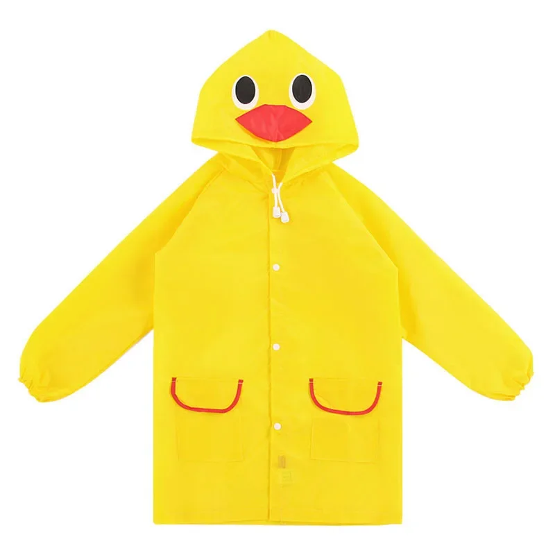 Children raincoats 1Pcs Cartoon Duck Frog Raincoat for Children Kids Waterproof Baby Rain Coat Rainwear Boys Girls Apron 90~110cm Height