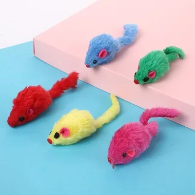Cat Interactive Toy 1/3 Pcs Plush Catmint Simulation Mouse for Kitten