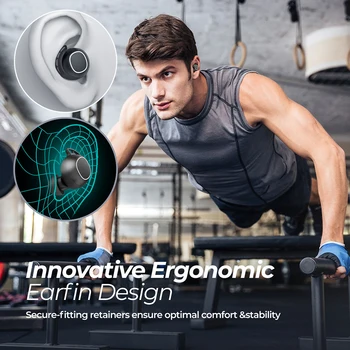 Mpow M30 Upgraded Bluetooth 5.3 Earphones Wireless Headphone with Deep Bass IPX7 Waterproof 25H Talktime 2023 Sports TWS Earbuds 3