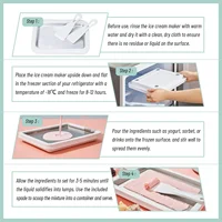 Multifunctional Rolled Ice Cream Maker Cold Sweet Fried Ice Pan DIY Household Frozen Yogurt Maker for Homemade Stir Fry Ice Tray 5