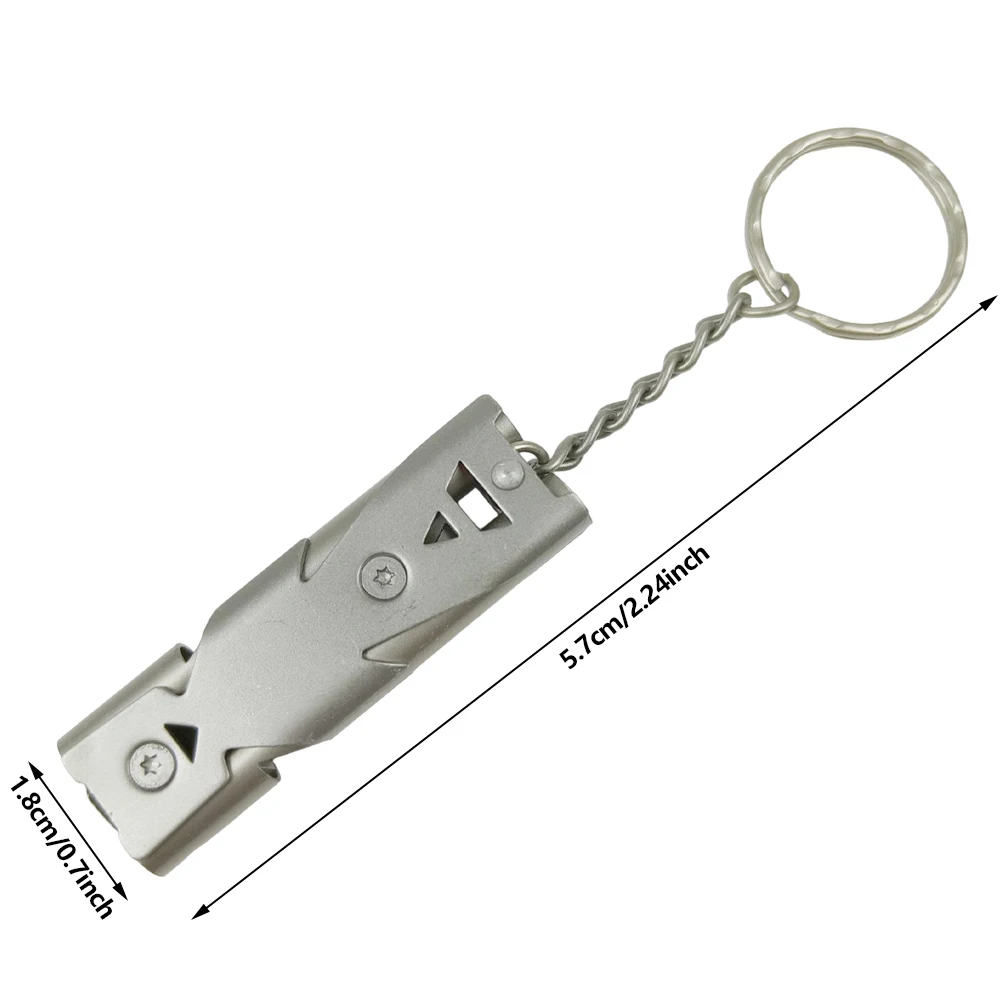 Survival Whistle Keychain–High Decibel,Emergency Whistle for Outdoor,Camping&Hiking–Double Tube Design,Loud Safety AlarmPortable