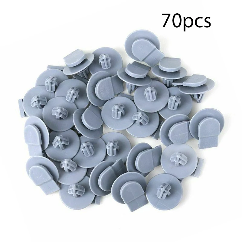 07132757821 70Pcs Wheel Arch Trim Moulding Clips Fit For Mini R50 R52 R53 R55 R56 R57 R58 R59 Cooper S D Roadster Grey Nylon