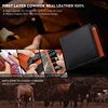 Wallets Mens Slim RFID Blocking Genuine Leather with Coin Pocket  2 Banknote Compartments 10 Credit Card Holders Wallet for Men 5