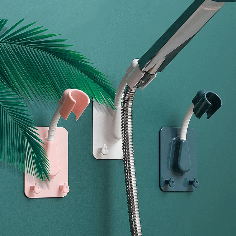 360° Rotation Shower Head Holder Adjustable Self-Adhesive Bracket Wall Mount Hooks SPA Bathroom Universal Storage Stand