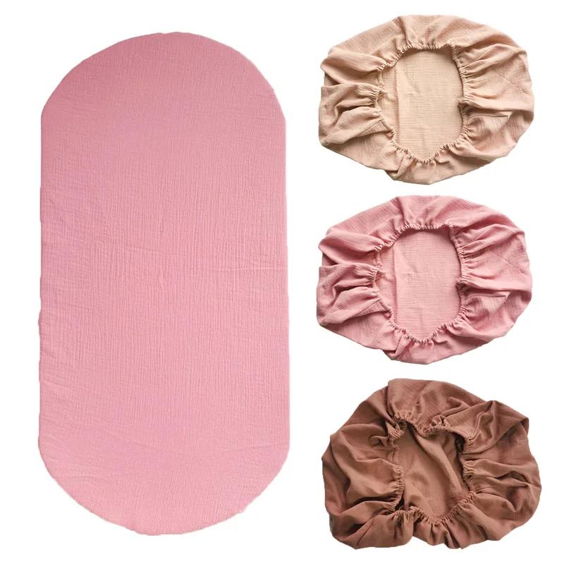 Baby Bassinet Sheet Newborn Changing Pad Cover Breathable cotton gauze Cradles Mattress Cover