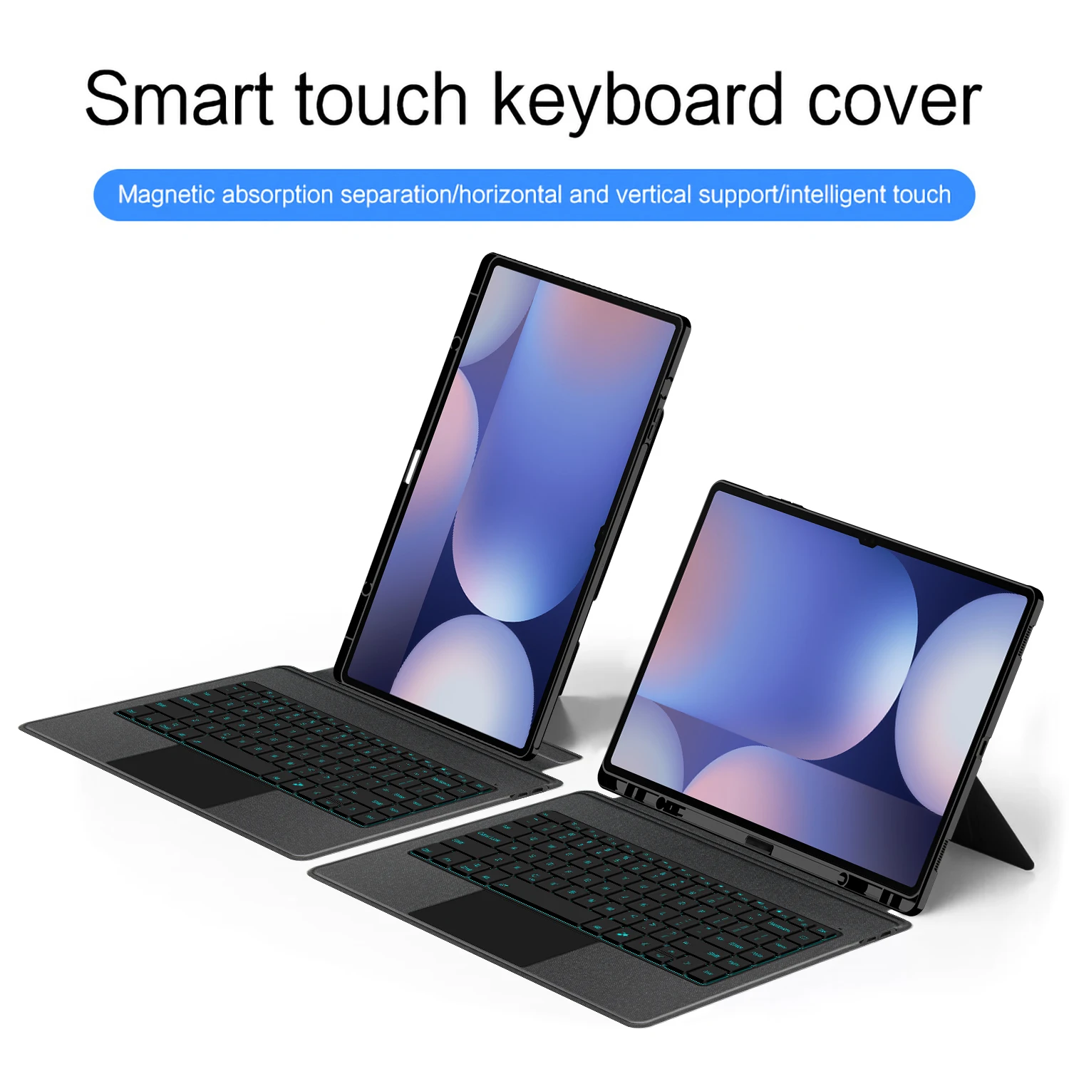 Magic Keyboard for Samsung Galaxy Tab S10 Ultra & S9 Ultra 14.6 inch Tablet Keyboard Case Detachable Book Cover Backlit Trackpad