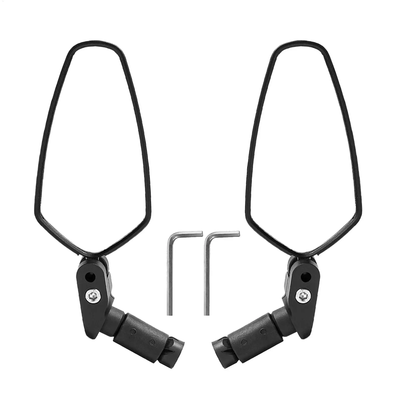 2pcs 자전거 핸들 바 플러그 백미러 17.4-22mm 자전거 핸들 바 거울 도로 자전거 후면 거울 사이클링 자전거 액세서리