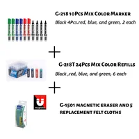 Gxin G218 Marker Eraser Refills Set Erasable Whiteboard Markers Back to School Useful Offices Accessories Color Dry Erase Pens 1