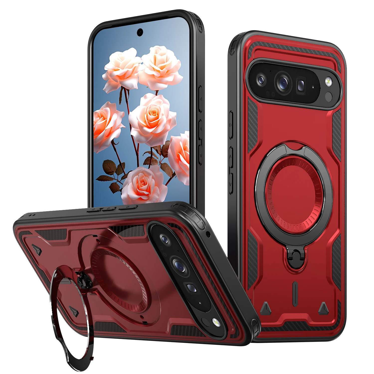Magnetic Rotatable Stand Case with Kickstand and Enhanced Protection