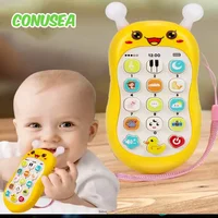 Baby Early Education Telephone  Mobile Phone Infant Learning Machine Simulation Bite Intellectual Phones Children 0-3 Years Old 2