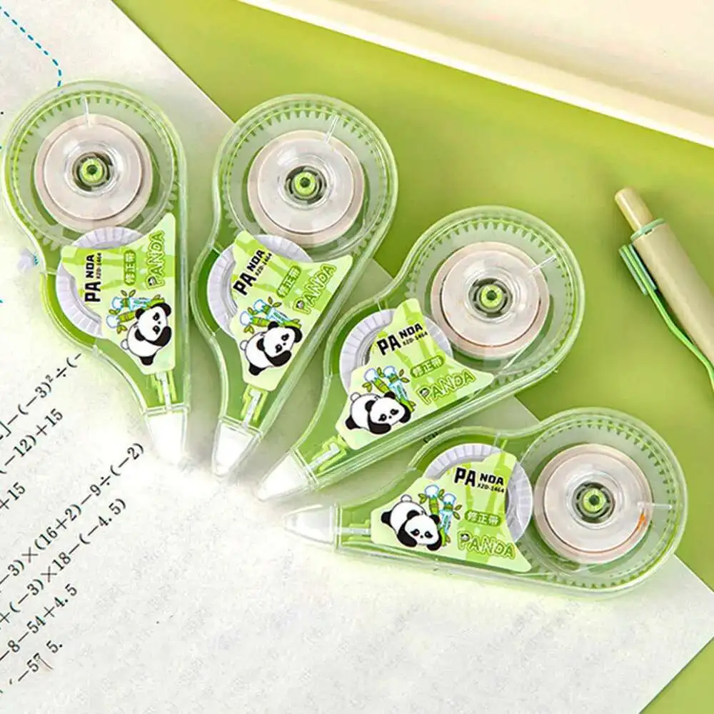 Lytwtw's Mini Cartoon Panda Large Capacity Correction Tape Tools School Office Corrector Stationery Sweet Supplies 1 Pcs correction tape correction supplies