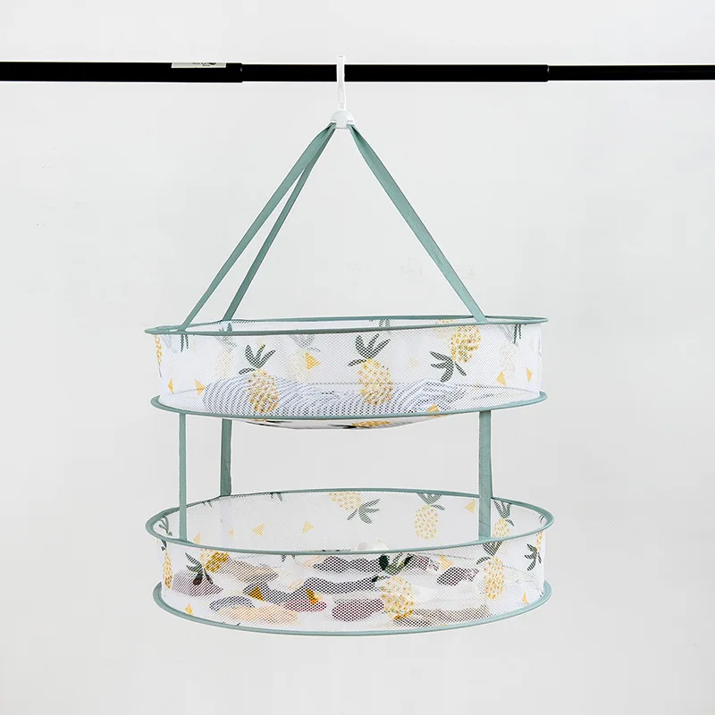 Anti-deformation Household Clothes Basket Clothes Drying Net Socks Drying Sweater Clothes Net Pocket Flat Clothes Drying Rack 2
