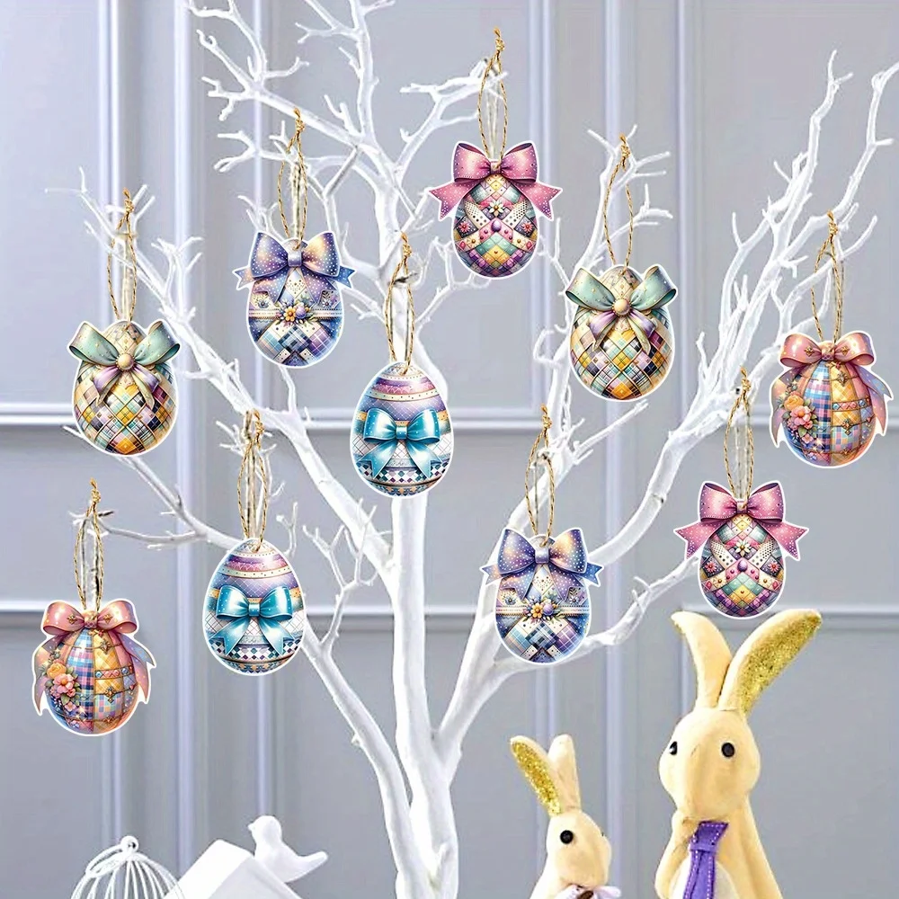Kit De Manualidades De Pascua Con 255 Piezas De Madera: Huevos, Conejos Y Pollitos Para Decorar Con Niños