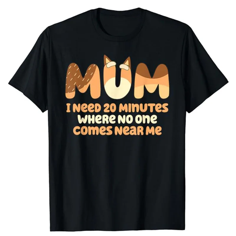 

Mom I Need 20 Minutes Mother's Day T-Shirt Humor Funny Letters Printed Saying Tee Tops Cool Cute Gnome Lover Teacher Mama Gifts