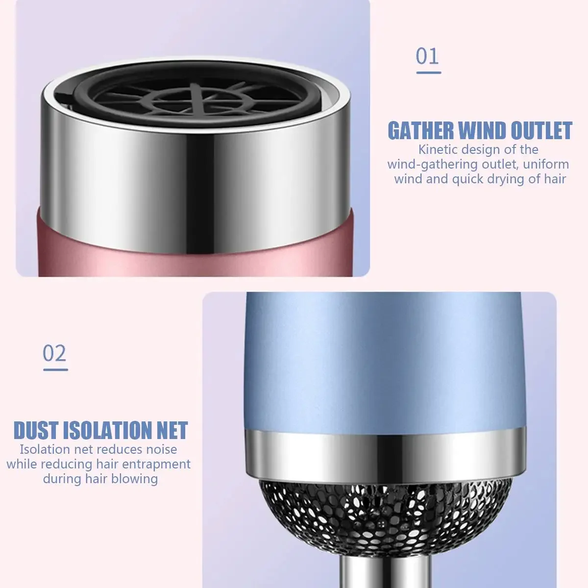 Portable Hair Straightener Curler Comb Roller Electric Ion Blow Dryer Brush Hot Air Styler Volumizer 5