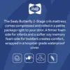 Sealy 2-Stage Dual Firm Antibacterial Foam Baby Crib Mattress & Toddler Bed Mattress, Hypoallergenic Waterproof Memory Foam Crib 3