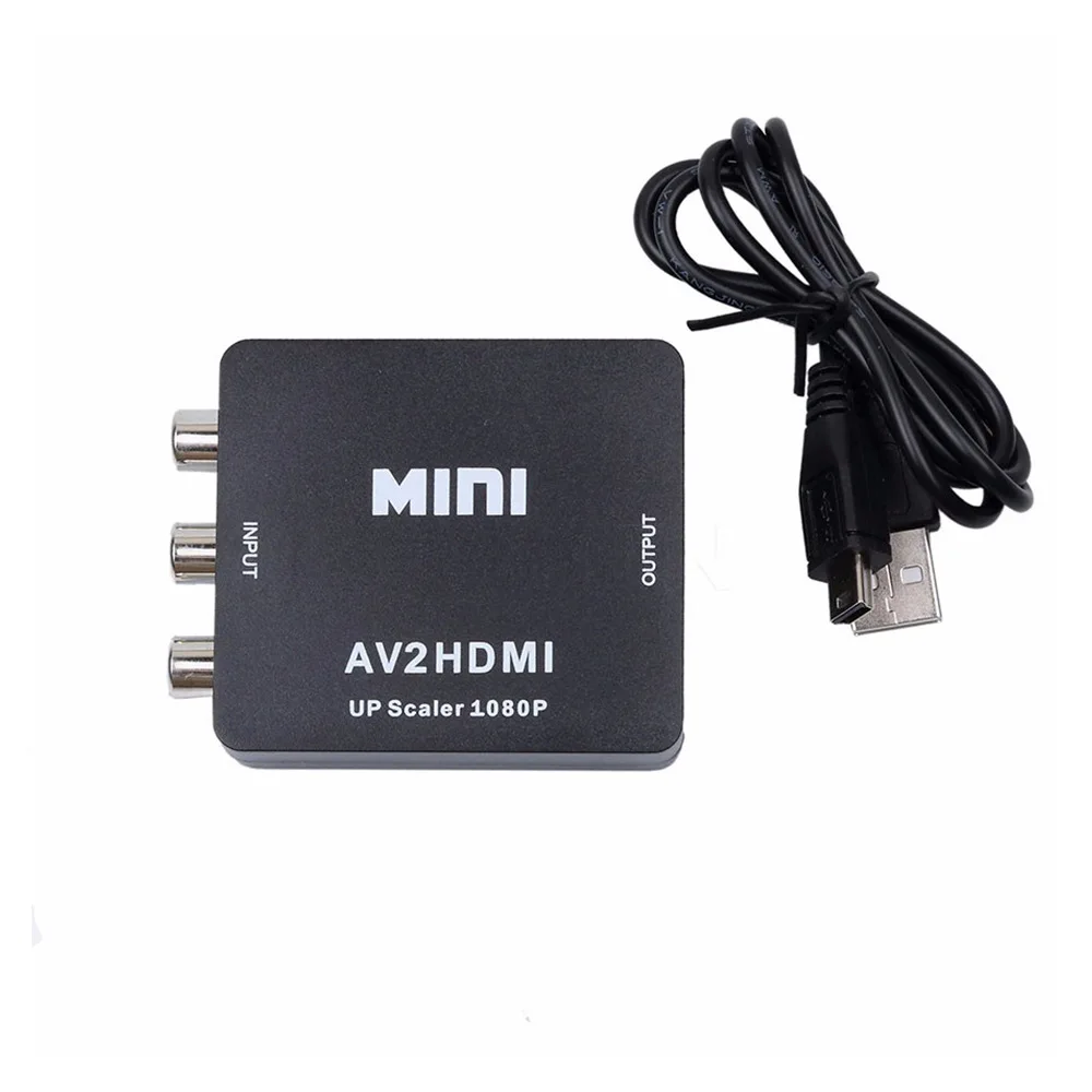 HD Video Composite Converter with RCA Input - 1080P Video Scaler Box