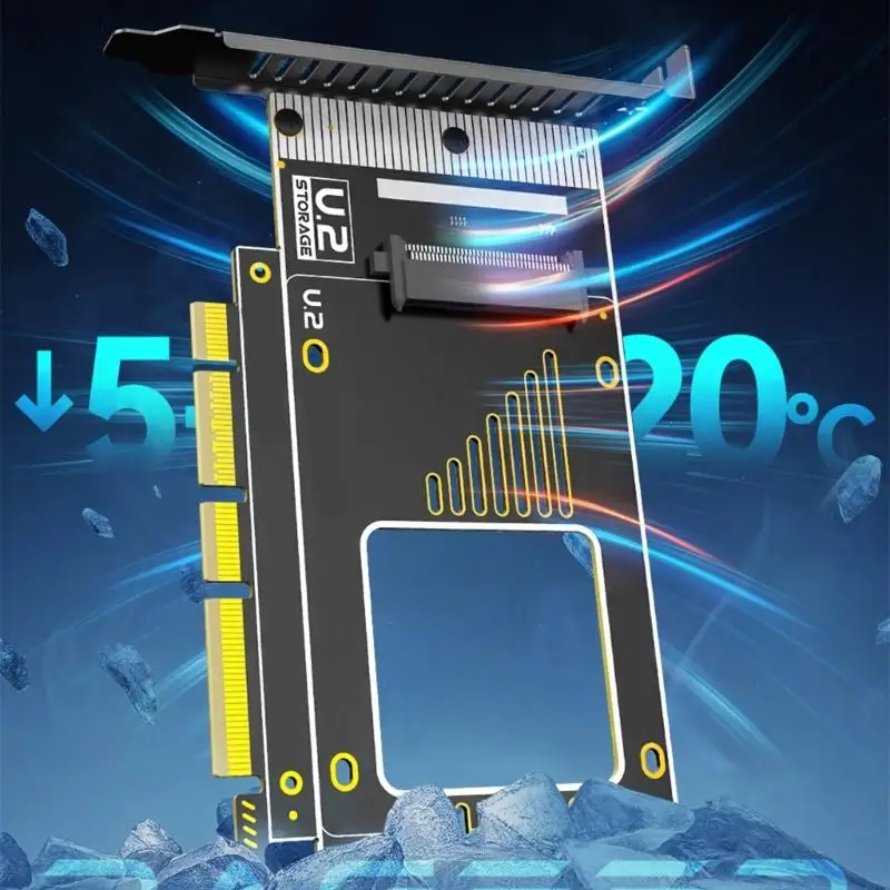 128Gbps PCIe 5.0 U.2(SFF-8639) 확장 카드 손쉬운 유지 관리 액세서리