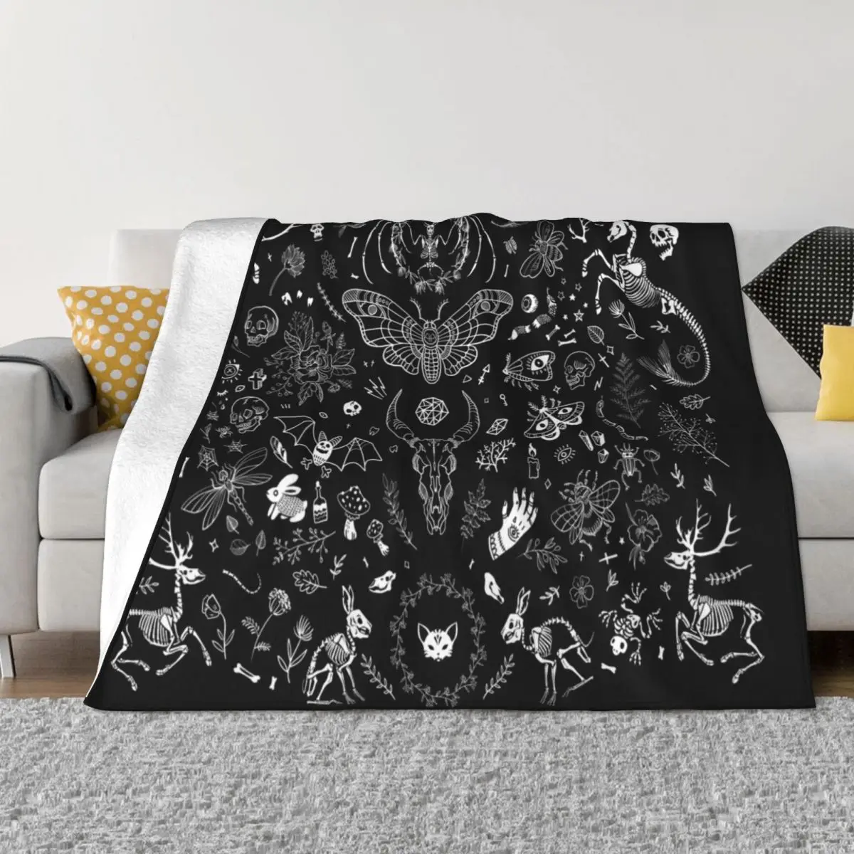 

Gothic tapestry Throw Blanket Giant Sofa warm for winter blankets ands Blankets