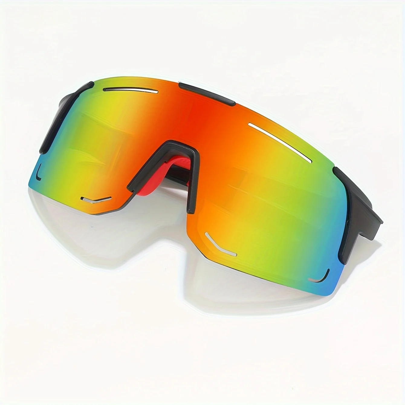 Unisex Wraparound Sports Sunglasses - UV400 Protection, Fashionable Outdoor Shades