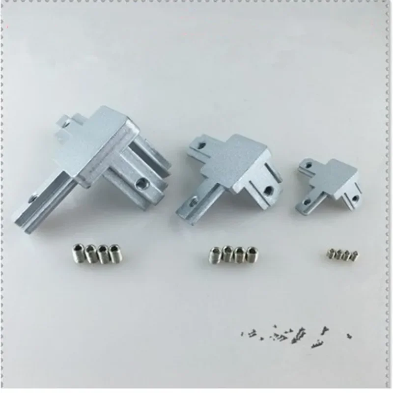 

L type 3-dimensional bracket 2020 3030 4040 T Slot Aluminum Profile Concealed 3-way corner Connector bracket Interior Connector