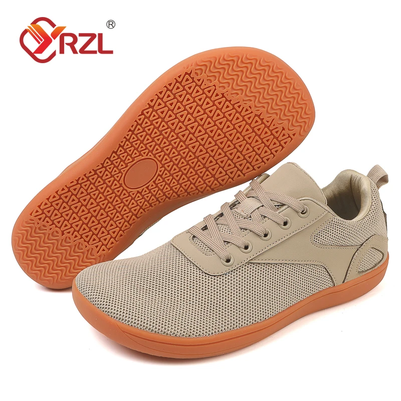 

YRZL Unisex Wider Shoes Breathable Mesh Men Barefoot Wide-toed Shoes Flats Soft Zero Drop Sole Wider Toe Sneakes Big Size 36-47