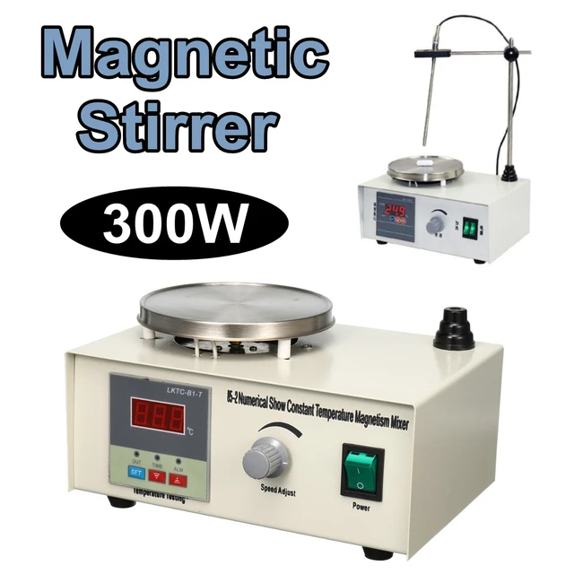 Electric Overhead Stirrer lab, Digital Auto Stirrer with Time Setting &  Speed Adjusting, Adjustable Height Mechanical Precision Mixer with Magnetic