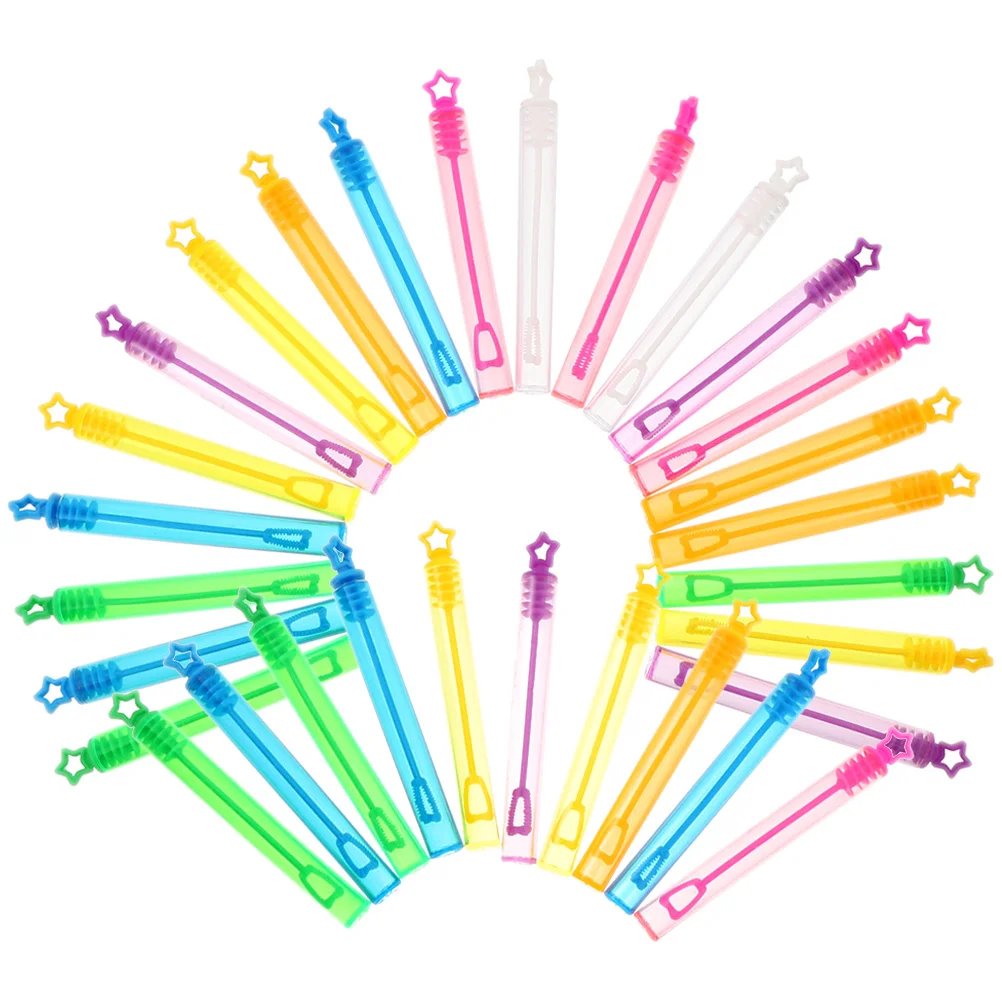 

30 Pcs Bubble Machine for Kids Mini Wands Empty Bottle of Homemade Bubbles Tube Makers Summer Blowing Making Stick Child Baby
