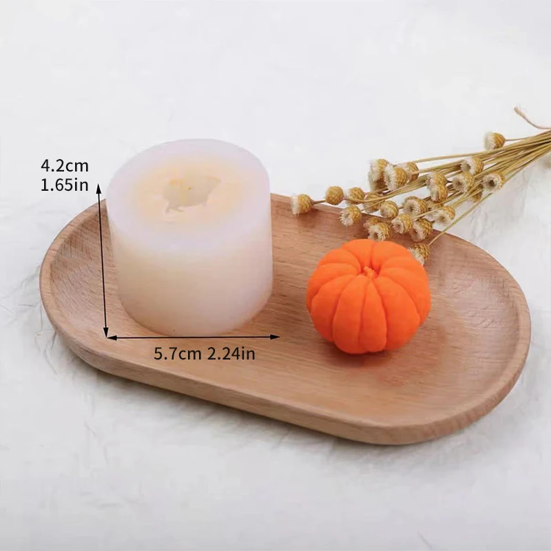 1 piece Orange Silicone Mold for Soap etc
