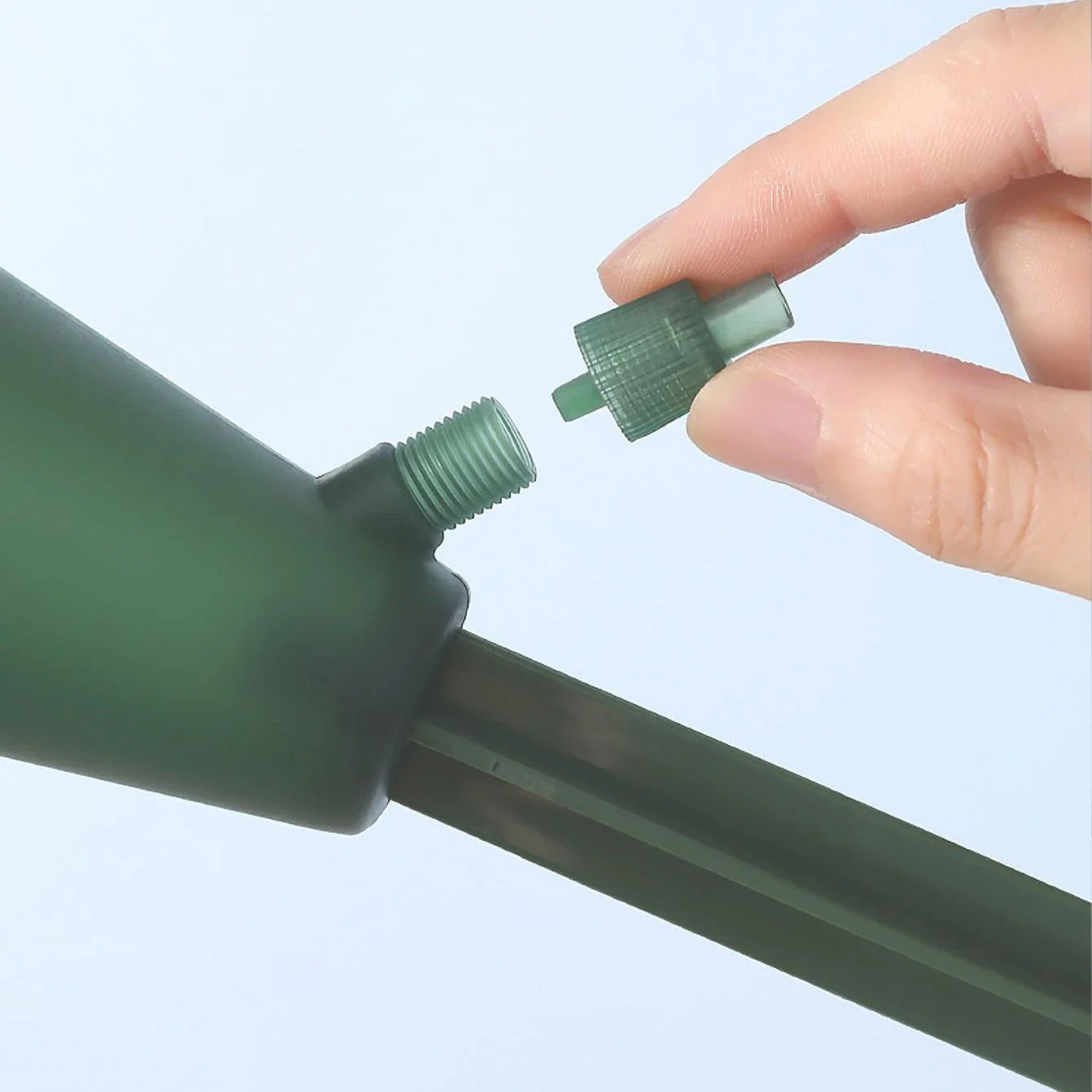 1pc-funnel-shaped transparent automatic dripper, water flow speed regulating watering kettle