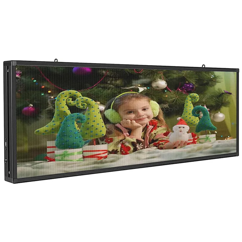 풀 컬러 P5 RGB LED HD 이미지 사인, 이동 스크롤링 메시지, 야외 디스플레이 보드, 상점 벽 및 창문 지지대, WiFi 및 USB