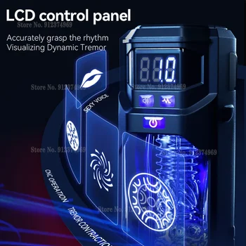 Powerful Vibrating Automatic Masturbator Cup Male Masturbator Sex Machine Vagina Pocket Pussy Blowjob 18 Toy Masturbation