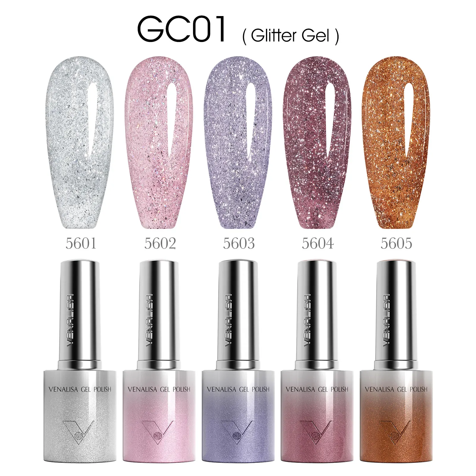 CANNI VENALISA Color Cat Eye Gel Nagellack-Set HEMA FREE TPO FREE Glossy Diamond Winter Nails Gel Soak Off UV LED Gel Lack – Detail 15