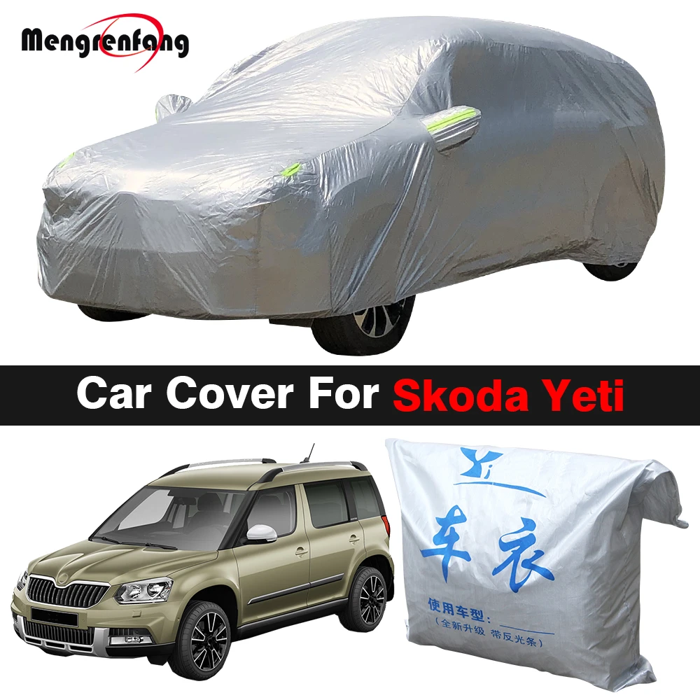 car sun shade cover Car Cover For Skoda Yeti SUV Outdoor Anti-UV Rain Snow Protection Dustproof Cover All Season Suitable sun cover for car