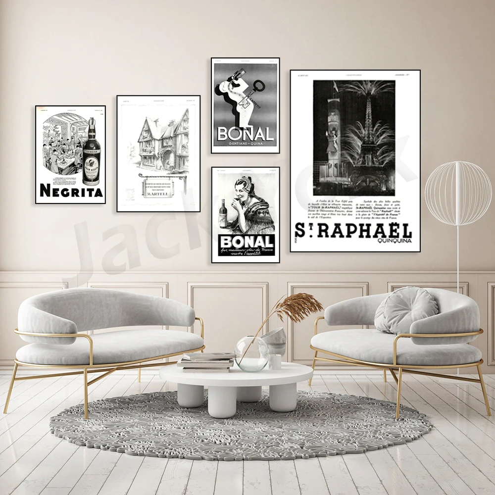 Vintage Francese Cognac Wall Art Print, Poster Francese Vintage, Art Nouveau Advertising Wall Art Decor