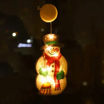 Lampki świąteczne LED lampki okienne z haczyk z przyssawką zasilanie bateryjne lampki LED do dekoracji świątecznych dekoracje wiszące okna tanie i dobre opinie CN (pochodzenie)