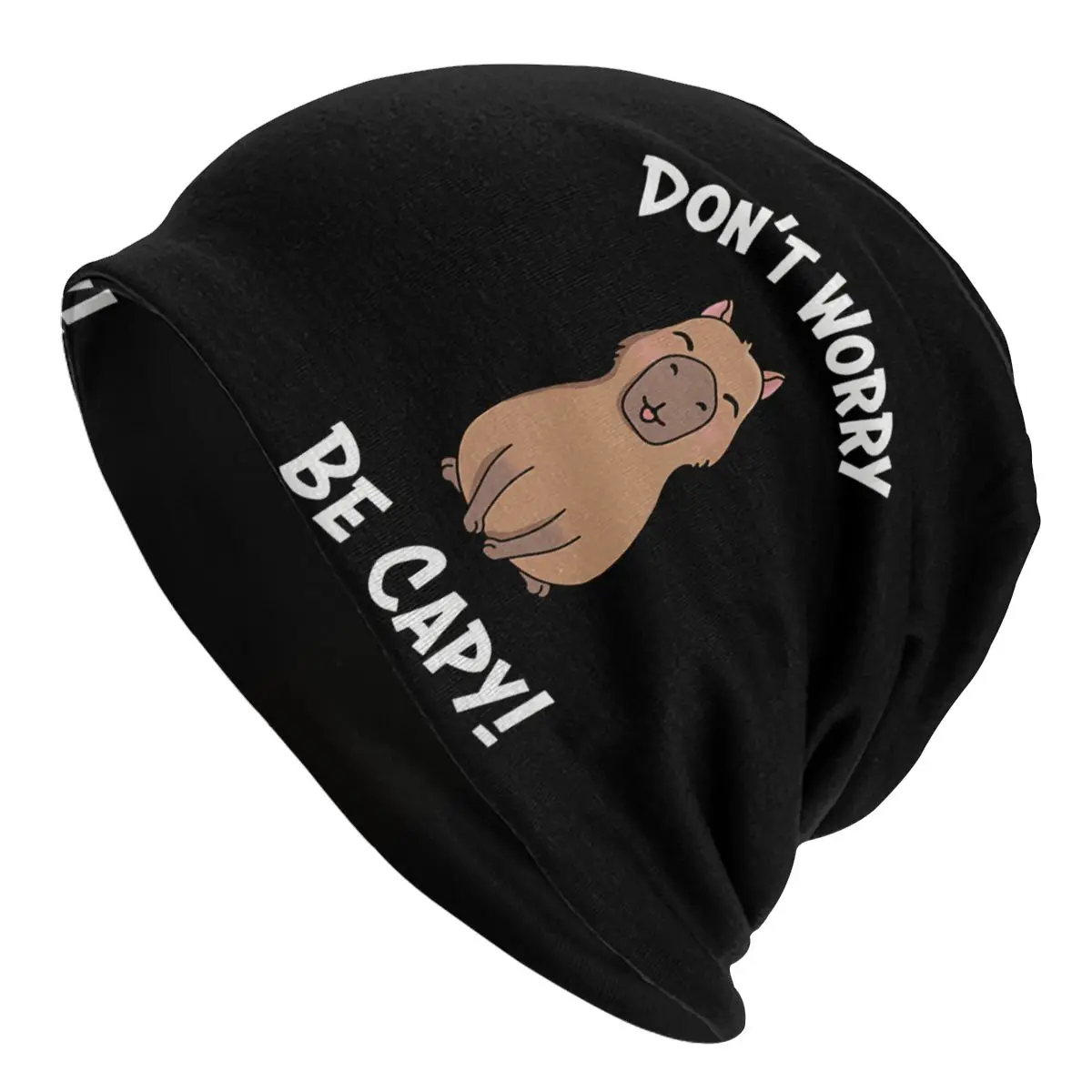 

Don't Worry Capybara Capybara Cute Animal Washed Thin Bonnet Windproof Street Skullies Beanies Men Women Hats