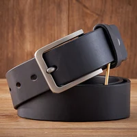 Винтажный мужской ремень из 100% натуральной кожи 3,8 см, высококачественный мужской ремень из натуральной коровьей кожи, мужской ремень для джинсов или брюк — изображение 5