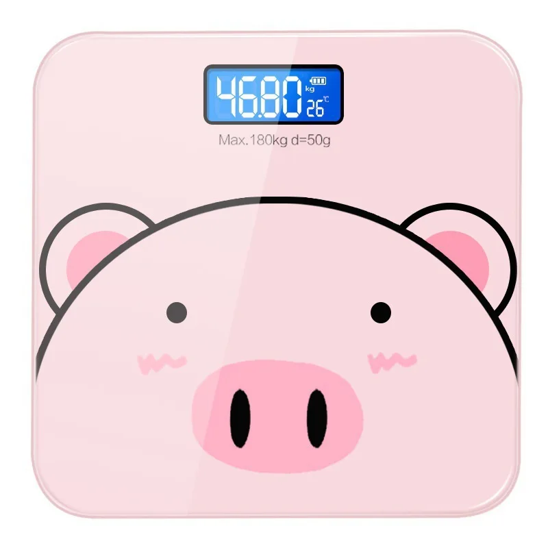 Electronic Weighing Intelligent Charging Weight Scale Household Cute Student Dormitory Weight Scale Adult Precision Body