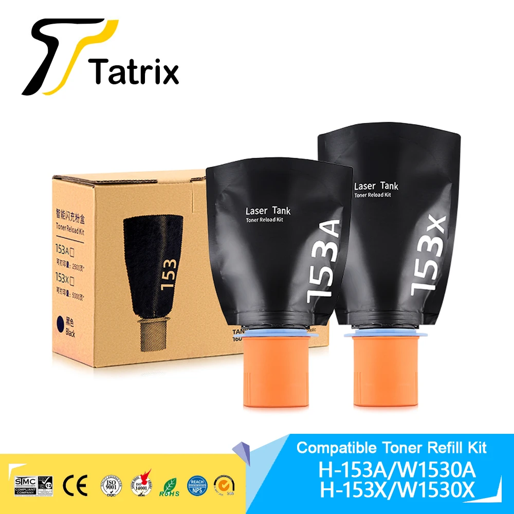 Ink Cartridge Toner Cartridge Replacement Tatrix W1530X W1530A toner 153A 153X T Premium Compatible Toner Reload for HP LaserJet Tank 1504/2504 MFP 1604W 2604SDW Printer