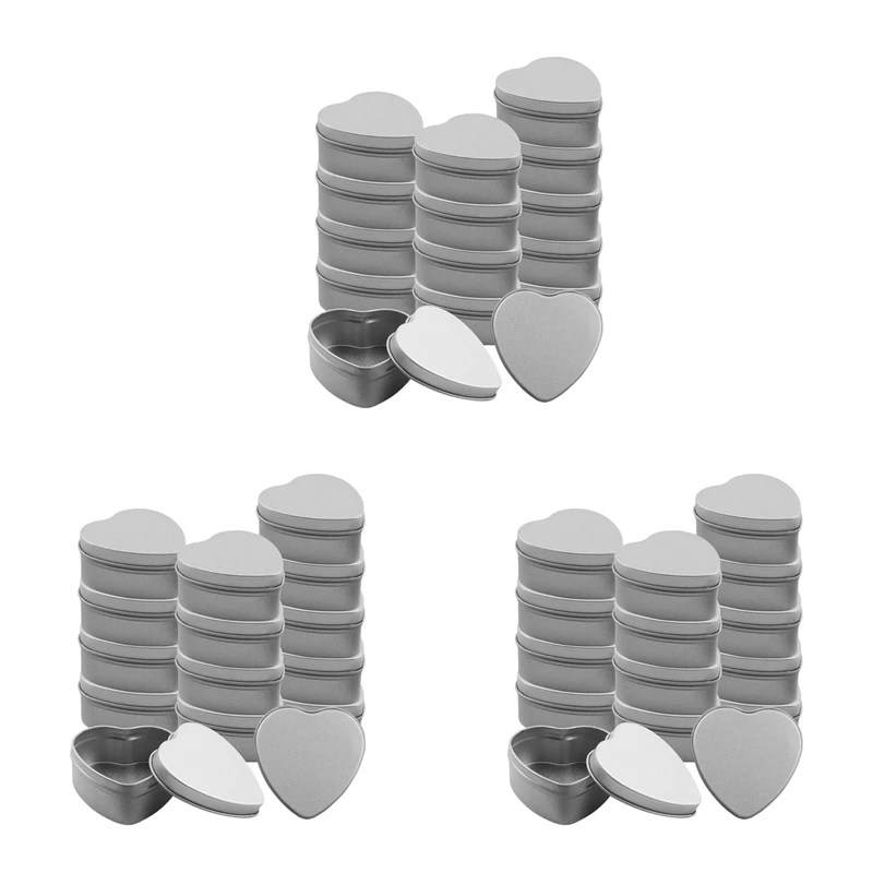 

45 шт., металлические банки AFBC в форме сердца, банки для свечей, контейнеры для свечей, банки для свечей, конфеты