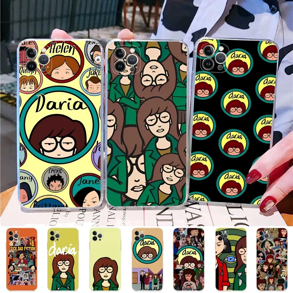 

Anime D-Daria Phone Case For iPhone 14 13 12 Mini 11 Pro XS Max X XR SE 6 7 8 Plus Soft Silicone Cover