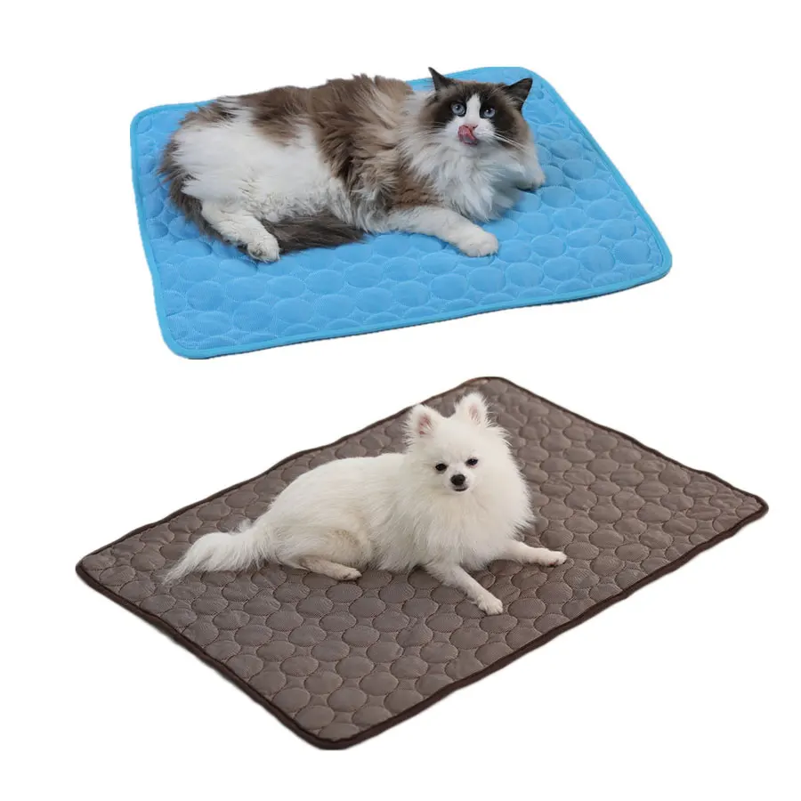 Title 7, Pet Dog Cooling Mat Summer Ice Silk Pad for Dog...